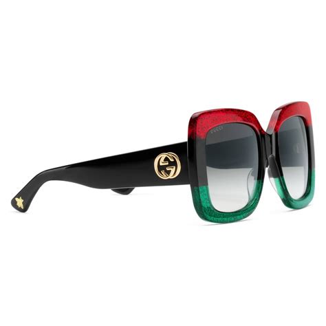 gucci occhiali da vista verdi|occhiali Gucci sole quadrati.